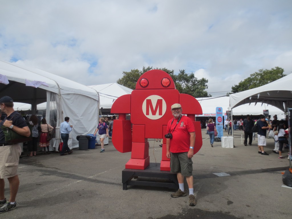 The Robot and I wore red.